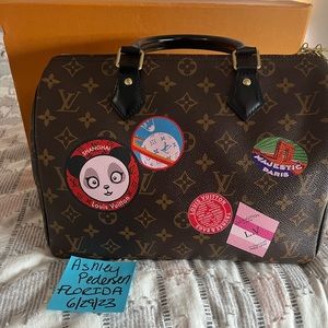 Louis Vuitton Limited Edition Monogram Speedy World Tour Bandouliere 30